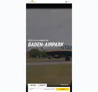 Kleine Seitenvorschau von baden-airpark.de