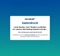 Kleine Seitenvorschau von badendruckt.de
