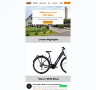 Kleine Seitenvorschau von emsbikes.de