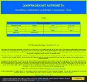 Kleine Seitenvorschau von quizfragenmitantworten.de
