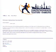 Kleine Seitenvorschau von tanzschuhhaus.de