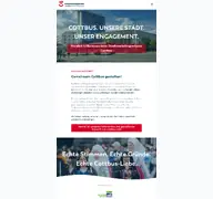 Kleine Seitenvorschau von cottbus-bist-du.de