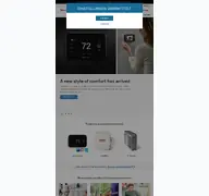 Kleine Seitenvorschau von honeywellhome.com