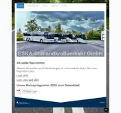 Kleine Seitenvorschau von eskabus.de