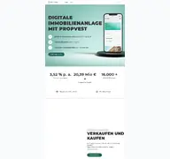 Kleine Seitenvorschau von propvest.de