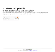 Kleine Seitenvorschau von pappers.fr