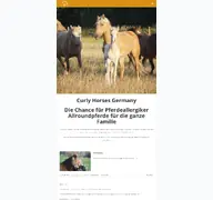 Kleine Seitenvorschau von curly-horses-germany.de