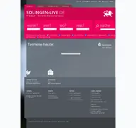 Kleine Seitenvorschau von tickets.solingen-live.de