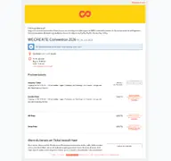 Kleine Seitenvorschau von tickets.wecreatemesse.de