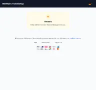 Kleine Seitenvorschau von tickets.wellfairs.de