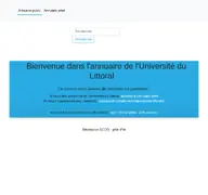 Kleine Seitenvorschau von univ-littoral.fr