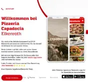 Kleine Seitenvorschau von pizzeria-capadocia.de