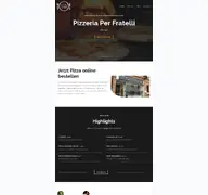 Kleine Seitenvorschau von pizzeria-per-fratelli.de