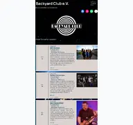 Kleine Seitenvorschau von backyard-club.de