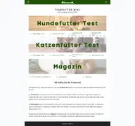 Kleine Seitenvorschau von tierfutter-wiki.de