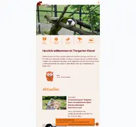 Kleine Seitenvorschau von tiergarten-kleve.de