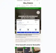 Kleine Seitenvorschau von wallribbon.de