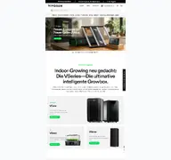 Kleine Seitenvorschau von vivosun.com