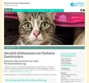 Kleine Seitenvorschau von tierheimzweibruecken.de