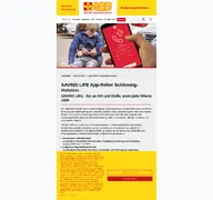 Kleine Seitenvorschau von savinglife.de