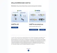 Kleine Seitenvorschau von varta.de