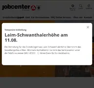 Kleine Seitenvorschau von jobcenter-muenchen.de