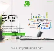 Kleine Seitenvorschau von jobexport.de