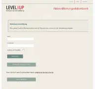 Kleine Seitenvorschau von akkreditierung.levelup-erwachsenenbildung.at
