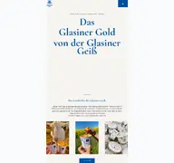 Kleine Seitenvorschau von glasiner-gold.de