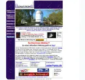 Kleine Seitenvorschau von sternwarte-wuerzburg.de