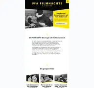 Kleine Seitenvorschau von ufa-filmnaechte.de
