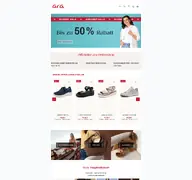 Kleine Seitenvorschau von ara-shoes.com