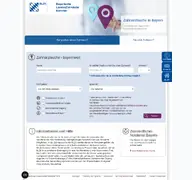 Kleine Seitenvorschau von zahnarztsuche.blzk.de