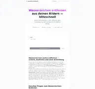 Kleine Seitenvorschau von wasserzeichen-entferner.de