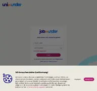 Kleine Seitenvorschau von jobs.uniwunder.de