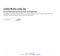 Kleine Seitenvorschau von uokerbala.edu.iq