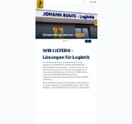 Kleine Seitenvorschau von johann-bunte-logistik.de