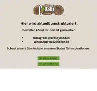 Kleine Seitenvorschau von crosby-moden.de