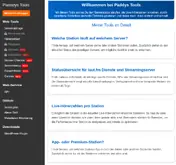 Kleine Seitenvorschau von tools.paeddy.de