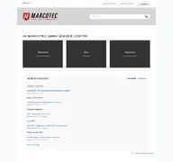 Kleine Seitenvorschau von service.marcotec-shop.de