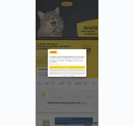 Kleine Seitenvorschau von josera-katzenfutter-probe.de