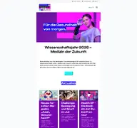 Kleine Seitenvorschau von wissenschaftsjahr.de