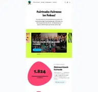 Kleine Seitenvorschau von fairtrade.net