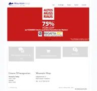 Kleine Seitenvorschau von web.mountainshop.de