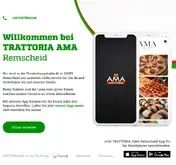Kleine Seitenvorschau von trattoria-ama-remscheid.de