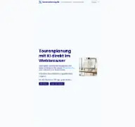Kleine Seitenvorschau von tourenplanung.de