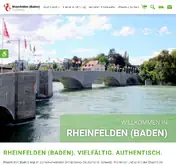 Kleine Seitenvorschau von tourismus-rheinfelden.de