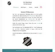 Kleine Seitenvorschau von tsv-abensberg.de