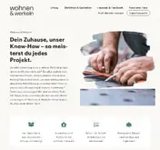 Kleine Seitenvorschau von wohnen-und-werkeln.de