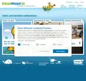 Kleine Seitenvorschau von klassewasser.de